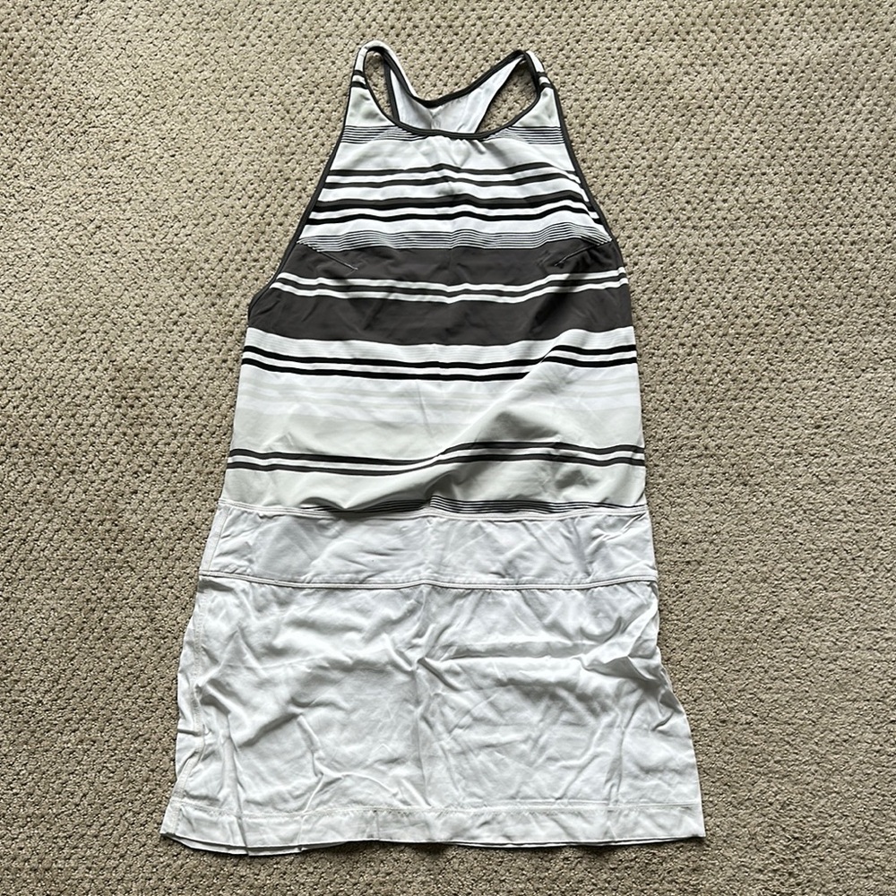 Lululemon Athletica Black and White Halter Sundress